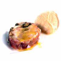 Mario Prati - Tartufaia Borough Market - Londra “Terrina con pancetta e stinco di Mora Romagnola con funghi porcini e purea